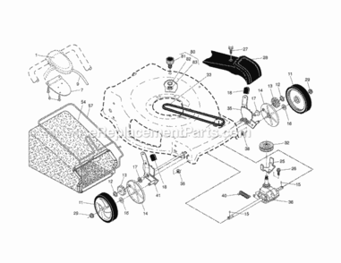 Page B Diagram and Parts List for 9179994A  Craftsman Lawn Mower