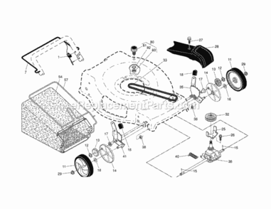 Page B Diagram and Parts List for 9179995A  Craftsman Lawn Mower