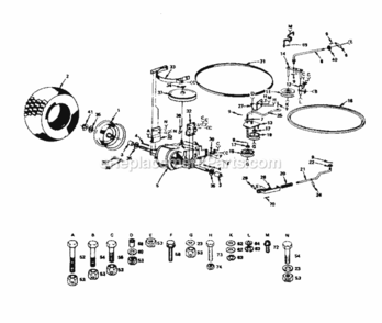 Page F Diagram and Parts List for 917S252645  Craftsman Lawn Tractor