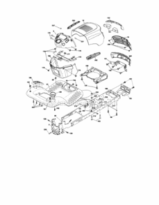 Page B Diagram and Parts List for 917T287121  Craftsman Lawn Tractor