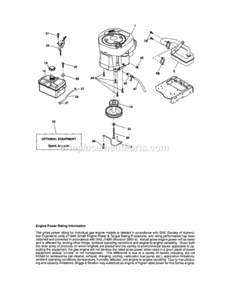 Page E Diagram and Parts List for 917T287121  Craftsman Lawn Tractor