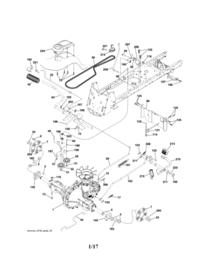 Ground Drive Diagram and Parts List for 917204080  Craftsman Lawn Tractor