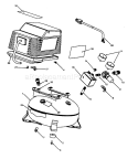 Compressor Diagram and Parts List for 919152143  Craftsman Compressor