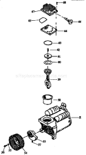 Air Compressor Pump Diagram and Parts List for 919152910  Craftsman Compressor