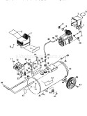 Air Compressor Diagram and Parts List for 919152912  Craftsman Compressor