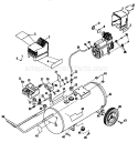 Unit Parts Diagram and Parts List for 919152921  Craftsman Compressor