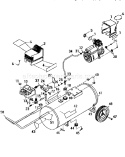 Air Compressor Diagram and Parts List for 919152922  Craftsman Compressor