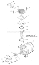 Compressor Pump Diagram and Parts List for 919153110  Craftsman Compressor