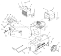 Unit Parts Diagram and Parts List for 919153111  Craftsman Compressor