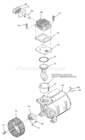 Page B Diagram and Parts List for 919153330  Craftsman Compressor