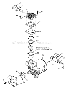 Page B Diagram and Parts List for 919153411  Craftsman Compressor