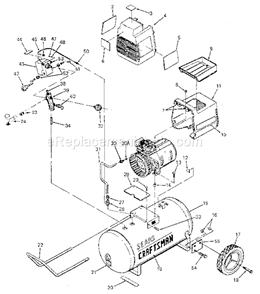 Page A Diagram and Parts List for 919153430  Craftsman Compressor