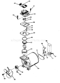 Compressor Pump Diagram Diagram and Parts List for 919154111  Craftsman Compressor