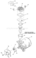 Page B Diagram and Parts List for 919154120  Craftsman Compressor