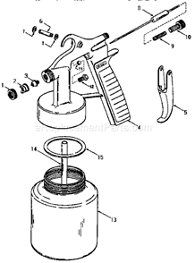 Page A Diagram and Parts List for 919155100  Craftsman Paint Sprayer