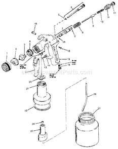 Page A Diagram and Parts List for 919155131  Craftsman Paint Sprayer