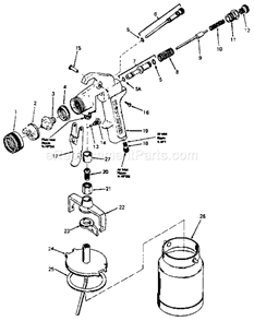 Page A Diagram and Parts List for 919155151  Craftsman Paint Sprayer