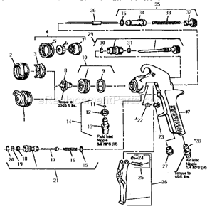 Page A Diagram and Parts List for 919155180  Craftsman Paint Sprayer