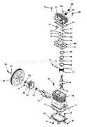 Page B Diagram and Parts List for 919156641  Craftsman Compressor