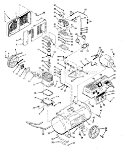 Page A Diagram and Parts List for 919156680  Craftsman Compressor