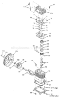 Pump Diagram and Parts List for 919157151  Craftsman Compressor