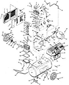 Page A Diagram and Parts List for 919158220  Craftsman Compressor