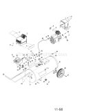 Air Compressor Diagram and Parts List for 919165020  Craftsman Compressor