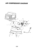 Air Compressor Diagram Diagram and Parts List for 919165040  Craftsman Compressor