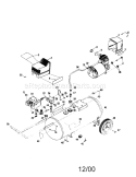Air Compressor Diagram and Parts List for 919165110  Craftsman Compressor