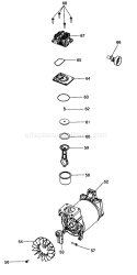 Motor Assy Diagram and Parts List for 919165180  Craftsman Compressor