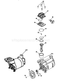 Compressor Pump Diagram and Parts List for 919165220  Craftsman Compressor