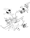 Air Compressor Diagram and Parts List for 919165250  Craftsman Compressor
