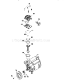 Motor Assembly Diagram and Parts List for 919165250  Craftsman Compressor