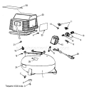 Compressor Diagram and Parts List for 919165370  Craftsman Compressor