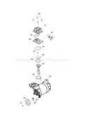Compressor Pump Diagram and Parts List for 919165400  Craftsman Compressor
