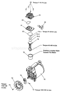 Pump Assy Diagram and Parts List for 919165510  Craftsman Compressor