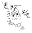Compressor Diagram and Parts List for 919165511  Craftsman Compressor