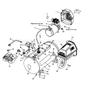 Compressor Diagram and Parts List for 919165521  Craftsman Compressor