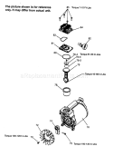 Pump Assy Diagram and Parts List for 919165580  Craftsman Compressor