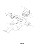 Air Compressor Diagram Diagram and Parts List for 919167141  Craftsman Compressor