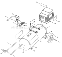 Air Compressor Diagram and Parts List for 919167240  Craftsman Compressor
