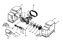 Pump Assy Diagram and Parts List for 919167242  Craftsman Compressor