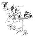 Compressor Diagram and Parts List for 919167311  Craftsman Compressor