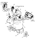 Compressor Diagram and Parts List for 919167312  Craftsman Compressor