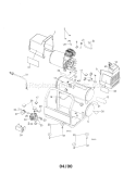 Air Compressor Diagram and Parts List for 919167450  Craftsman Compressor