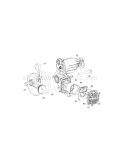 Flywheel/Head Diagram and Parts List for 919167621  Craftsman Compressor