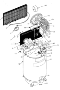 Compressor Diagram and Parts List for 919167801  Craftsman Compressor