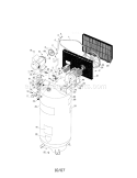 Air Compressor Diagram and Parts List for 919167810  Craftsman Compressor