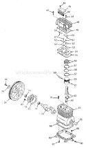 Page C Diagram and Parts List for 919171250  Craftsman Compressor