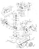 Replacement Parts Diagram and Parts List for 919174320  Craftsman Compressor